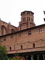 Toulouse, Cloitre des Augustins, Clocher vu du cloitre